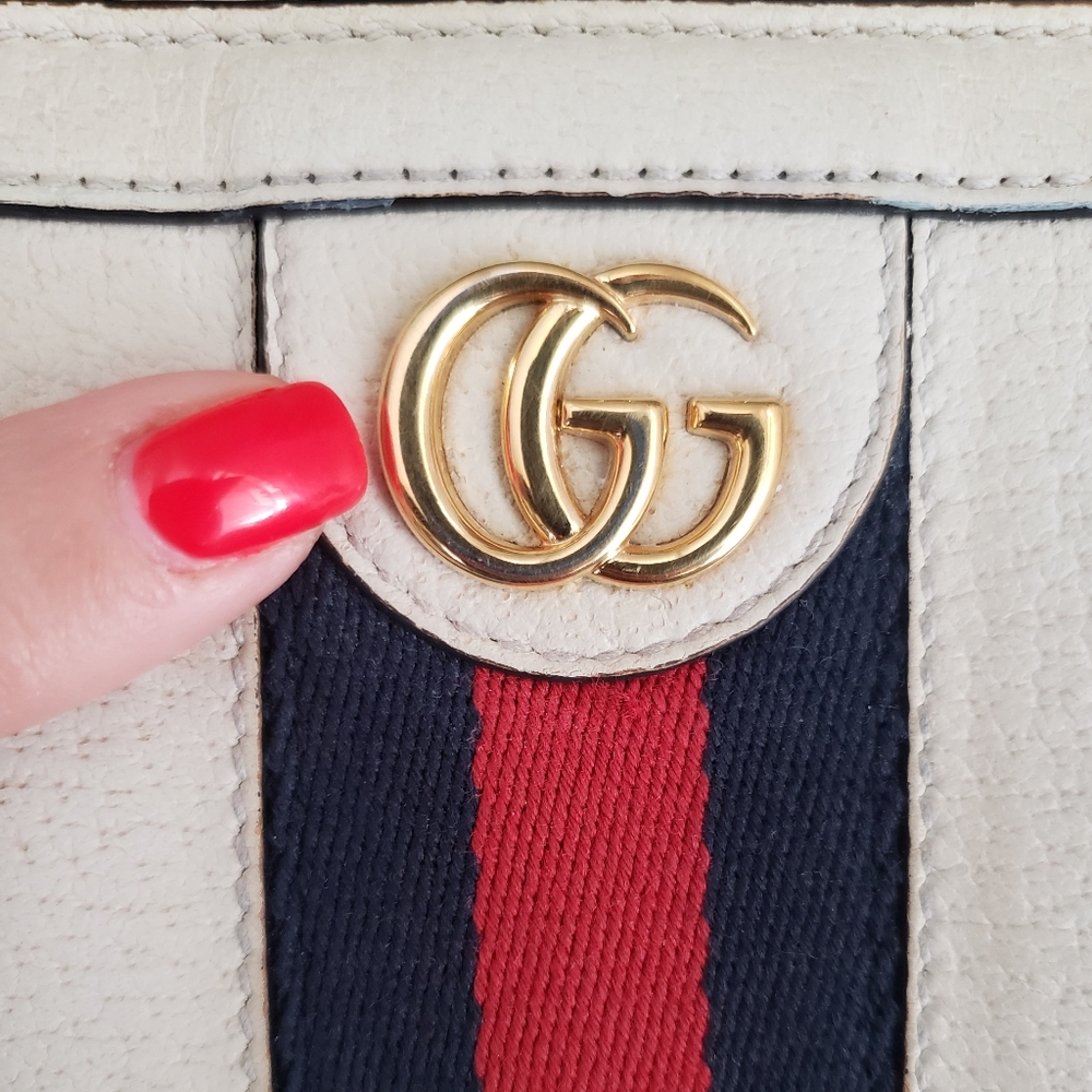 **SOLD** Authentic Pre-owned Gucci Ophidia Web Accent Zip Wallet - Picture 5 of 14